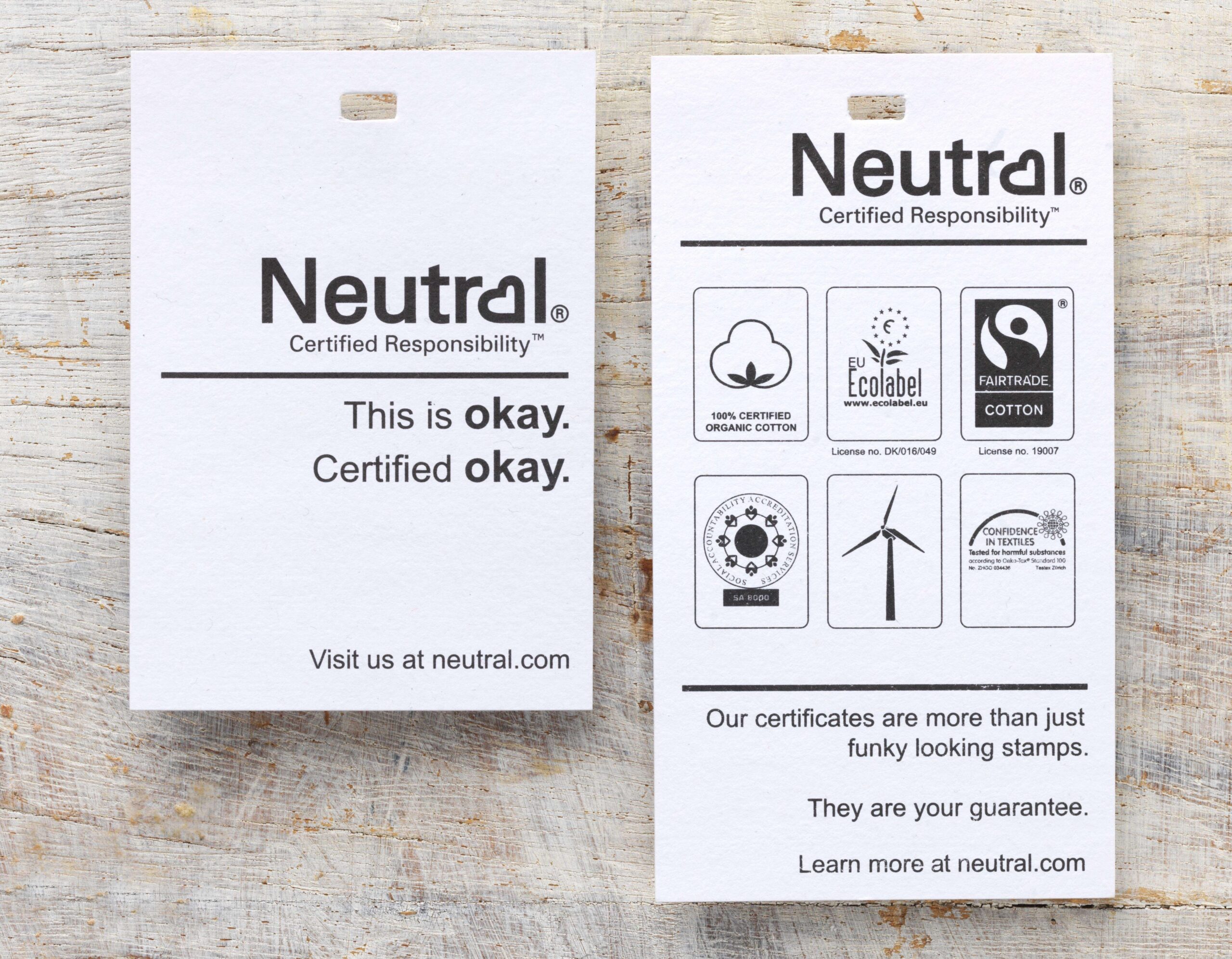 Neutral® tekstiili sertifikaadid ja tootemärgised